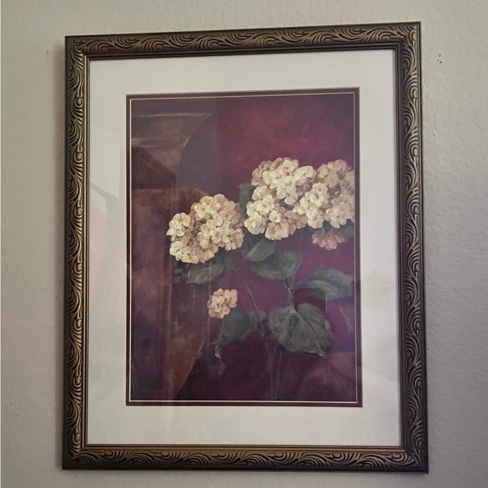 Gorgeous Framed /Matted Floral Picture.”Tuscan Summer” by Pamela Gladding.